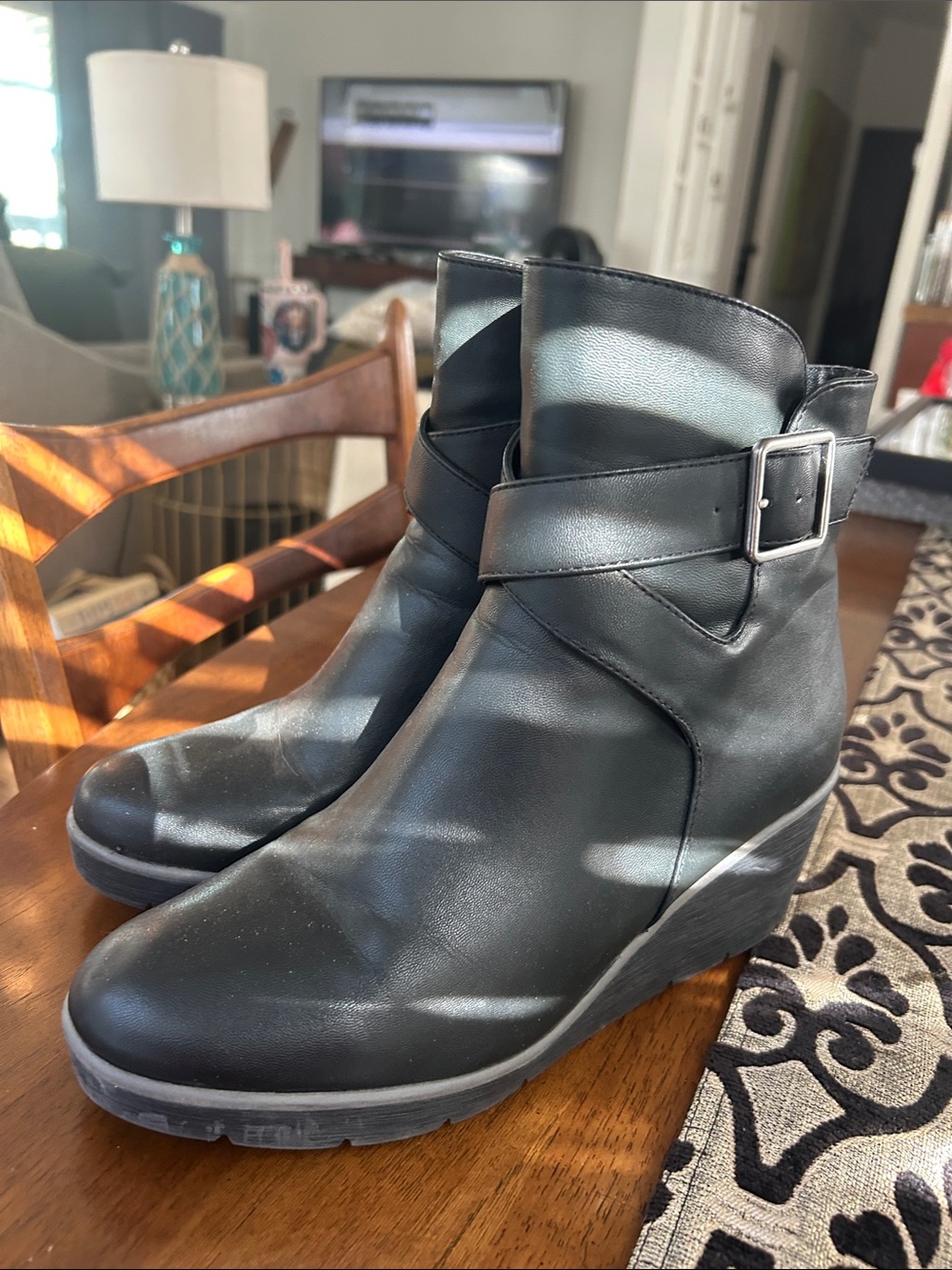 SOUL Naturalizer Black Ankle Booties